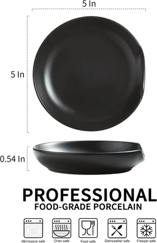 Miniatura 2 de Gomakren - Soporte de cuchara de cerámica para estufa, soporte grande de 5 pulgadas para cuchara de café Stable anti-slip base, dishwasher safe