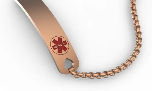 Miniatura 3 de WelMag Pulsera ajustable de alerta médica para mujer, grabado gratuito