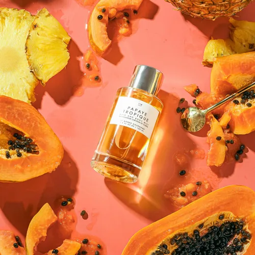 Miniatura 4 de Le Monde Gourmand Papaye Tropique Hair & Body Mist - 3.4oz (100ml) - Notas de fragancia floral, frutal y sándalo