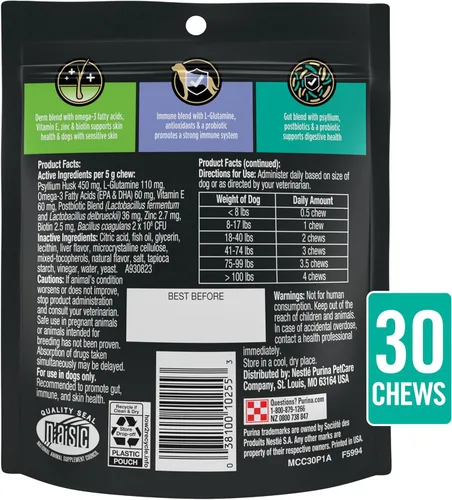 Miniatura 8 de Purina Pro Plan - Suplementos veterinarios para perros de cuidado múltiple - Bolsa de 30