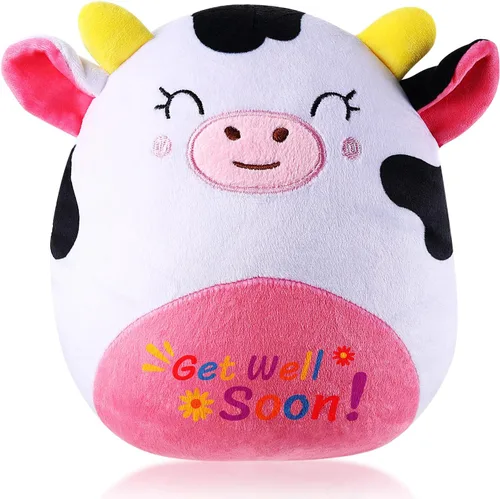 Miniatura 8 de Almohada de peluche con diseño de gato y vaca, regalo de condolencias, regalo de regalo para niños, niñas y mujeres (gato)