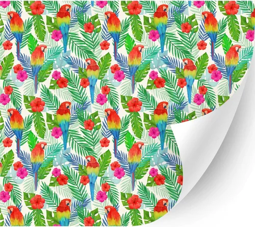 Miniatura 32 de HTV4U Vinilo de transferencia de calor con estampado floral (flor de acacia, 13.5 x 12 pulgadas), vinilo impreso para planchar, papel de prensa