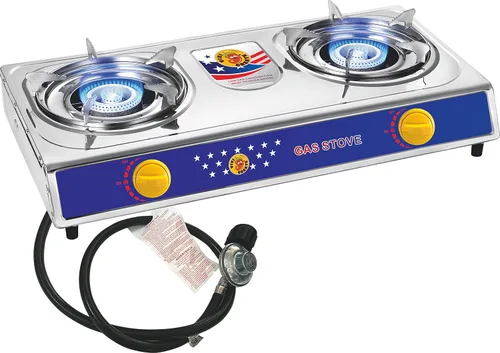Miniatura 8 de Vivicreate Estufa de gas propano de un solo quemador de 10000 BTU, cocina portátil de acero inoxidable con manguera para barbacoa, freír, hervir