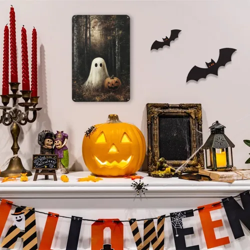 Miniatura 3 de Decoración de pared de fantasma de Halloween, decoración de fiesta de Halloween para interiores y exteriores, decoración espeluznante para el hogar