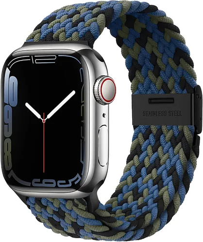 Miniatura 10 de Qimela Correa Compatible con Apple Watch de 1.49/1.57/1.61/1.65/1.73/1.77/1.77/1.93 pulgadas para Mujeres y Hombres, Correa Deportiva Solo Loop