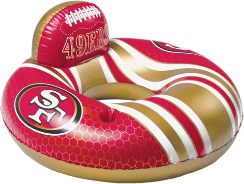 Miniatura 14 de BigMouth 42” Inflatable Pool Floats Officially Licensed NFL Fan Gear Merchandise Back Support Inner Tube for Adults and Teens