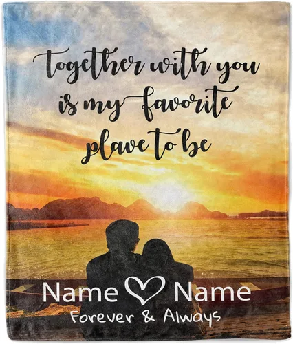 Miniatura 10 de Manta personalizada para esposa de esposo a esposa para pareja, regalos de aniversario para mujeres, regalo para aniversario de boda