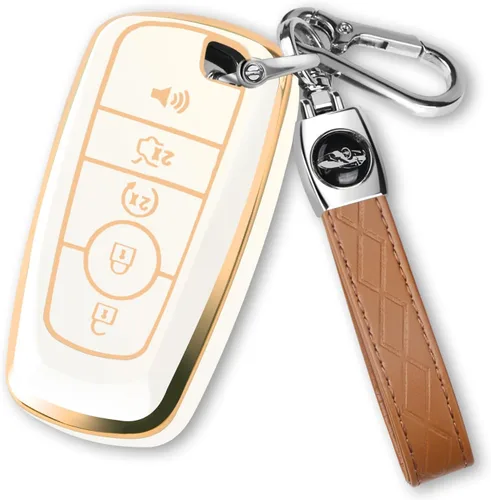 MILD EAST para Ford Funda para llavero Llaveros para Ford Explorer Fusion Escape Edge Expedition F150 Maverick Mustang, Pequeño