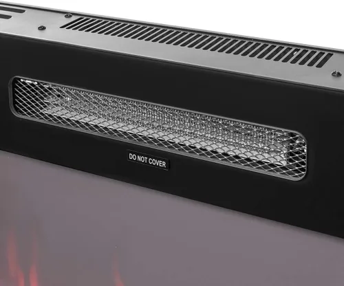 Miniatura 6 de XtremepowerUS Chimenea eléctrica empotrada doble en pared/montado en la pared Calentador eléctrico Chimenea 750W 1500W (50")