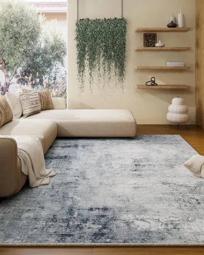 Miniatura 131 de Alfombra de pasillo lavable antideslizante: alfombra de cocina de 2 x 6 pies, resistente a las manchas, con parte trasera de goma, alfombra suave