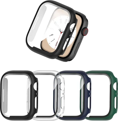 Miniatura 16 de COMMUTER [Paquete de 16] para Apple Watch Series 3/2/1 Protector de pantalla de 1.496 pulgadas, carcasa rígida de policarbonato ultrafino