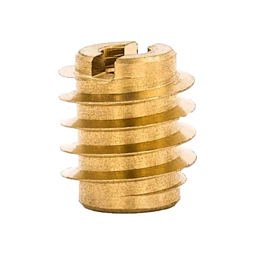 Miniatura 14 de E-Z LOK Inserto roscado para cuchillo para madera dura, insertos de rosca de latón, 10-24 roscas internas, 0.500 pulgadas de longitud, paquete de 25