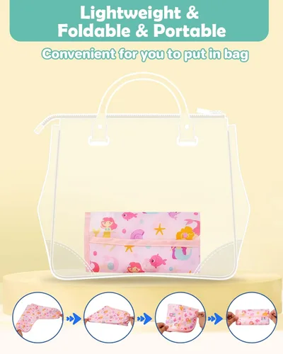 Miniatura 9 de Lictin Paquete de 3 Baberos para Bebé, Babero de Manga Larga Lindo, Baberos Impermeables para Niños Pequeños, Babero Ajustable con Cierre para Bebé