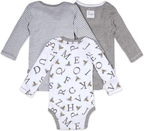 Miniatura 2 de Burts Bees Baby baby-girls Bodysuits 3-pack Long Short-sleeve One-pieces 100 Organic Cotton