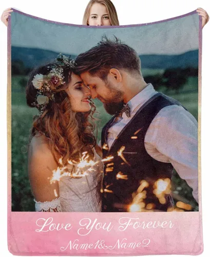 Manta personalizada con foto, Día de la Madre personalizada para mamá y papá, mejor mamá del mundo
