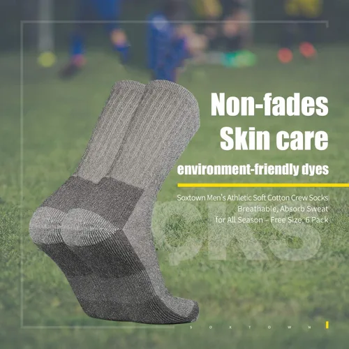 Miniatura 3 de SOX TOWN Calcetines de lana merino que absorben la humedad para exteriores senderismo senderismo calcetines para hombres paquete de 4