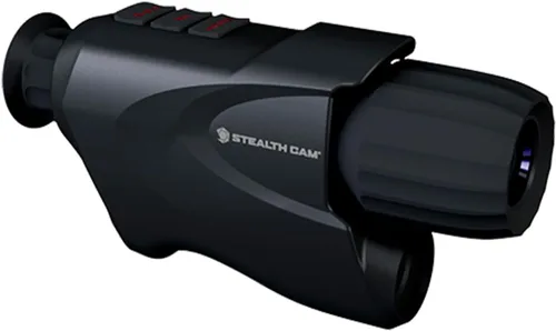 Stealth Cam Monocular Digital de Caza Nocturna de 3x20mm con Lente Objetivo HQ de Alta Resolución, Filtro Infrarrojo 9X, Antideslizante y Resistente