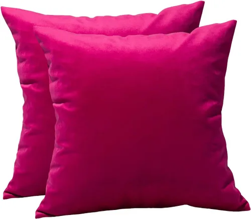 Miniatura 84 de TangDepot - Funda de almohada lisa de terciopelo, funda de cojín supersuave de lujo, muchas opciones de colores y tamaños