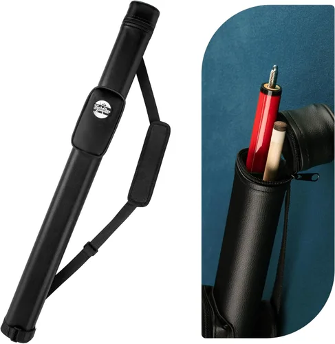Trymaker Estuche para Taco de Billar, Estuche Rígido 1×1 para Palo de Billar que Contiene 1 Taco Completo de 2 Piezas (No para Tacos de 3/4), Hecho