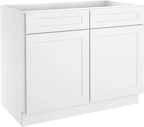 Miniatura 19 de LOVMOR Armarios de base de cocina, armario de almacenamiento aparador, gabinete de entrada con 1 cajón y estante ajustable, 24 pulgadas de ancho x