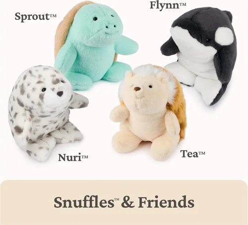 Miniatura 7 de GUND Flynn Orca Ballena de peluche, animal de peluche prémium de ballena para edades de 1 año en adelante, negro/blanco, 10 pulgadas