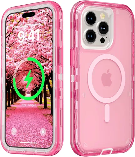 Miniatura 85 de Follaroma para iPhone 17 Pro Max, Funda Compatible con MagSafe, Funda Magnética Transparente de Doble Capa, Funda Resistente Anti-Caída y a Prueba