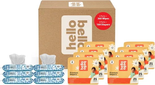 Miniatura 18 de Hello Bello Pañales Premium, Talla 3 (14-24 libras) Paquete Sorpresa para Niñas - 100 Unidades, Hipoalergénicos con Tacto Suave Similar a la Tela