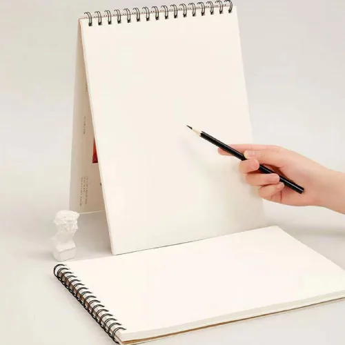 Miniatura 5 de RGBMIX Cuaderno de acuarela de 8 x 11 pulgadas, 140 libras/300 gsm, 24 hojas, diseño en espiral, páginas sin deshilachar, papel de prensa en frío