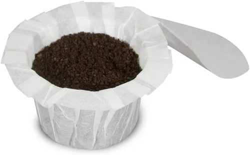 Miniatura 2 de Perfect Pod EZ-Cup Filtros de café de papel con tapa patentada para cafeteras de una sola porción y cápsulas de café, compatibles con Keurig