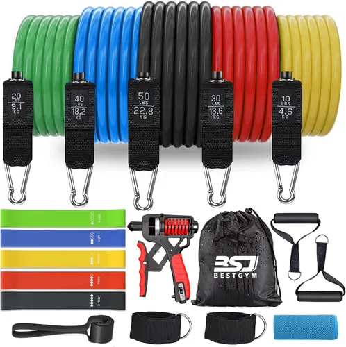 Miniatura 8 de Resistance Bands,Exercise Bands,Resistance Bands for Working Out with Handles for Men and Women,Workout Bands with Door Anchor and Ankle,Strength