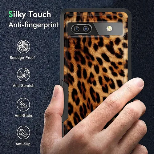 Miniatura 4 de Funda para Pixel 6A, Híbrida de Doble Capa de Servicio Pesado Resistente a Prueba de Golpes PC Duro + Funda Protectora de Silicona Suave para Google