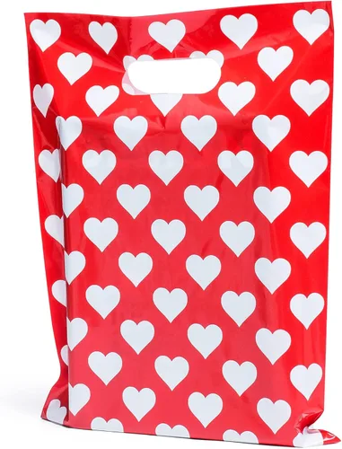 Choice Marts - 100 bolsas de 1.5 mil de grosor, 9 x 12 pulgadas, bolsas con asas extragruesas perfectas para mercancía y pequeñas empresas, con
