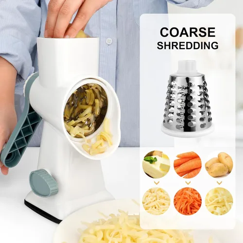 Miniatura 3 de Rallador de Queso Rallador de Caja (Rotativo de Mano con Protección Blanca)