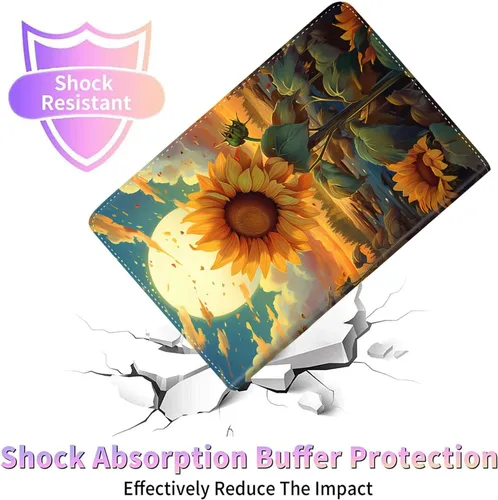 Miniatura 5 de Funda para 9.7 pulgadas 2017 2018/iPad air/iPad Air 2, apagado automático/encendido multiángulo de visión delgada folio caso de la cubierta