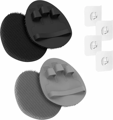 Miniatura 11 de Manmihealth Cepillo de ducha de silicona suave, cepillo corporal y facial de súper espuma, guante de limpieza exfoliante suave para bebé, pieles