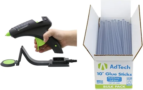 Miniatura 11 de Pistola de pegamento caliente sin cable Surebonder, alta temperatura, tamaño completo, 60W, 50% más potencia y barras de pegamento caliente Adtech