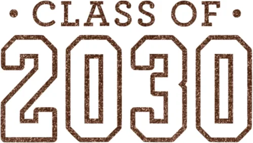 Miniatura 12 de Class of 2030 Iron On Decal, Senior Class Shirt Patch, Heat Transfer, HTV Graphic Tshirt Sticker, DIY Crafts, Pick Size Color, Iron-On Almost Gold