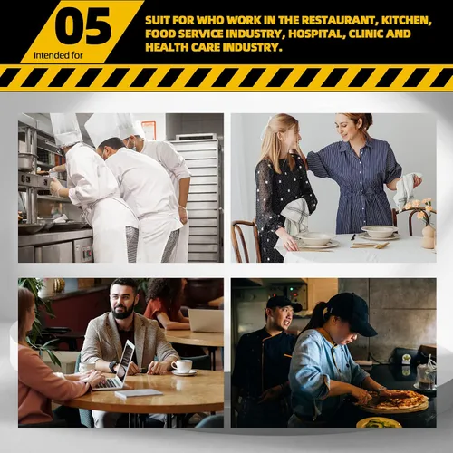 Miniatura 6 de Zapatos de trabajo antideslizantes para hombre, zapatos de chef impermeables para cocina, hospital, antideslizantes, con amortiguación de aire