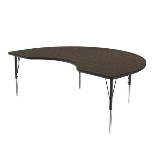 Miniatura 36 de Correll Mesa de Actividades Rectangular para Aula de 24"x36", Altura Ajustable (19"-29"), Granito Negro Laminado Térmico Fusionado Duradero