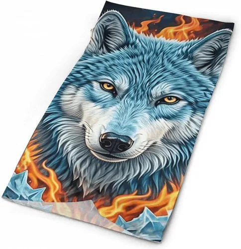 Miniatura 3 de Wolf Neck Gaiter Breathable & Moisture-Wicking Face Mask Bandana Balaclava Sun Protection Face Cover Scarf Lightweight Seamless Design for Outdoor