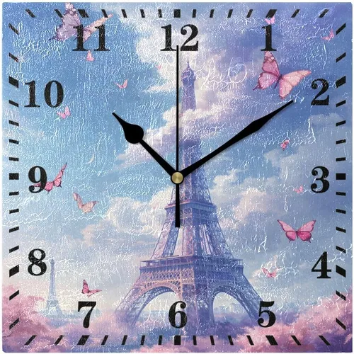 Miniatura 17 de Reloj de pared con diseño de gaviota de playa, reloj colgante decorativo, silencioso, sin tictac, para sala de estar, cocina, dormitorio