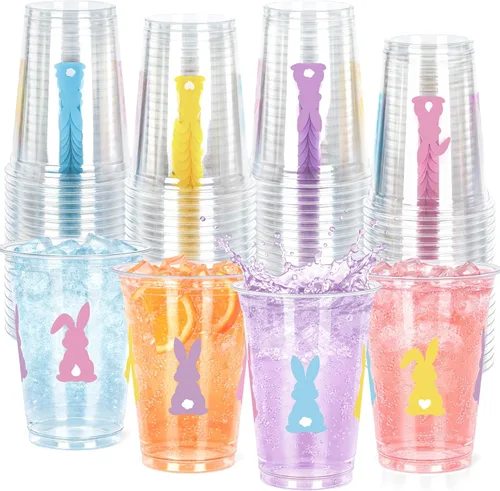 Miniatura 13 de 50 piezas de vasos del 4 de julio, vasos de plástico patrióticos de 16 oz para decoraciones del 4 de julio, recuerdos de fiesta patrióticos, vaso