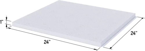 Miniatura 2 de Foamy Foam Paquete de 6 fundas de espuma de tapicería de alta densidad de 1 pulgada de grosor, 24 pulgadas de ancho, 24 pulgadas de largo, reemplazo