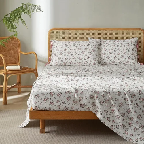 Miniatura 26 de LifeTB Tan Gingham - Juego de sábanas tamaño matrimonial, transpirables, suaves, color beige, gris topo, sábanas a cuadros 100% algodón lavado