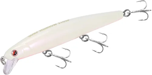 LITTMA Señuelos de pesca de surf de California Señuelos de pesca de agua salada Jerkbait Crankbait Surf Minnow 110 - Sardina metálica Super Glow y