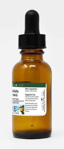 Miniatura 2 de Terravita Extracto líquido de glicerita de hierba de alfalfa (1:5) - sabor a vainilla (1 oz, ZIN: 522019)