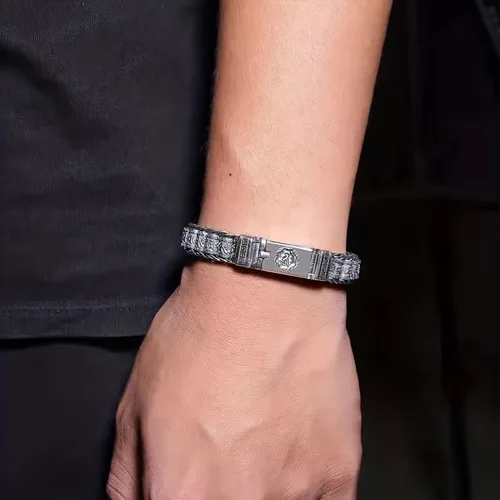 Miniatura 4 de Glowave 925 Sterling Silver Feng Shui Bracelet, Fortune Protection Bangle, Simple Lucky Creative Fengshui Decor for Wealth and Happiness Amulet