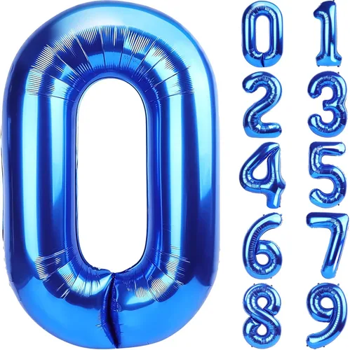 Miniatura 72 de SINBEE Globo dorado del número 10, papel de aluminio Mylar de 40 pulgadas, decoración de fiesta reutilizable para cumpleaños, aniversario, Oro