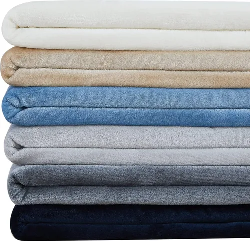 Miniatura 6 de Southshore Fine Living, Inc. Manta de forro polar Sherpa azul, acogedora manta de forro polar para sofá o cama, mantas y mantas de viaje
