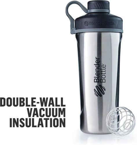 Miniatura 5 de BlenderBottle Radian - Botella agitadora de acero inoxidable con aislamiento, 26 onzas, rosa (paquete de 15)